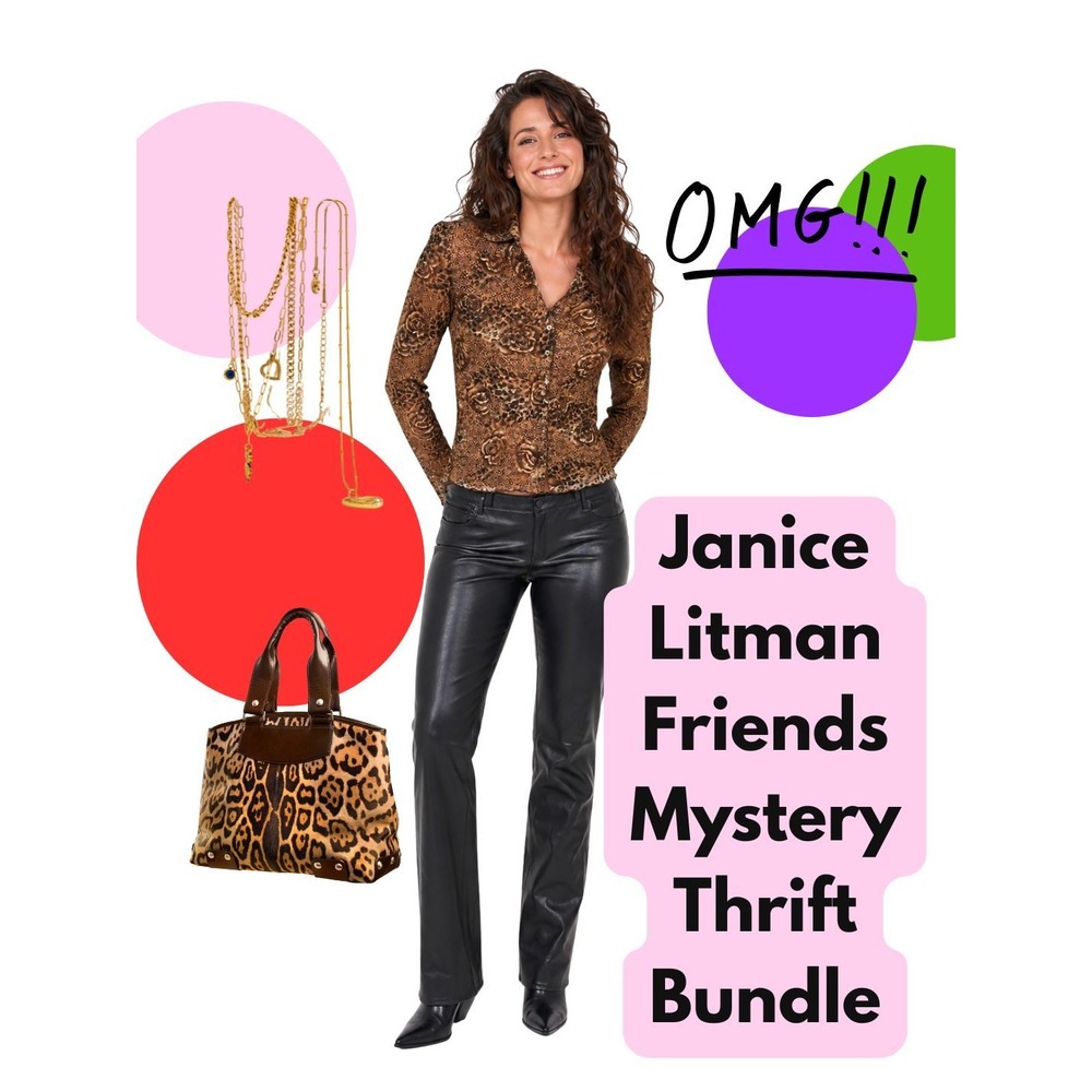 Janice Litman Friends Maximalist Mobwife Glam 90s Y2K Mystery Thrift Bundle XS